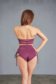 purple scrunch bottom pole wear set